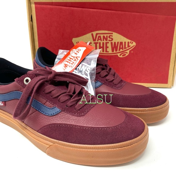 🍃March Sale🍃 VANS Gilbert Crockett Le Suede Port Red Womens Size 8 VN0A38COVFK - Picture 4 of 12